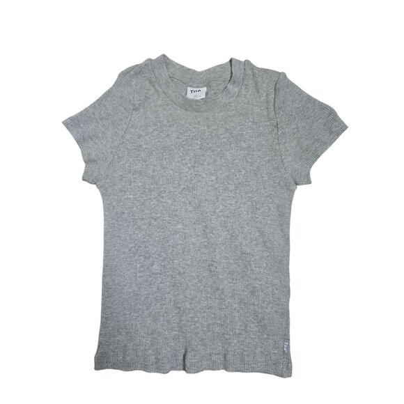 TNA Aritzia Grey Short Sleeved Basic Tshirt 2XS Cotton - Picture 1 of 9